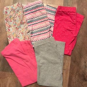 Multiple pairs of leggings